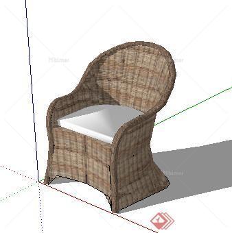 园林景观之现代风格座椅设计su模型20