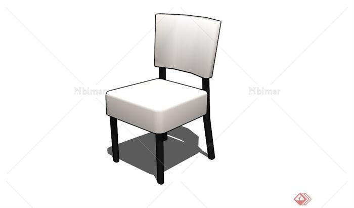 现代白色简约椅子SU模型[原创]
