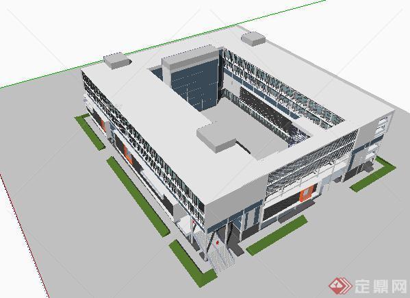 某现代博物馆建筑设计方案SU模型14