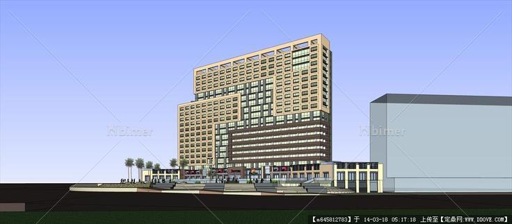 Sketch Up 精品模型---现代高层酒店式公寓