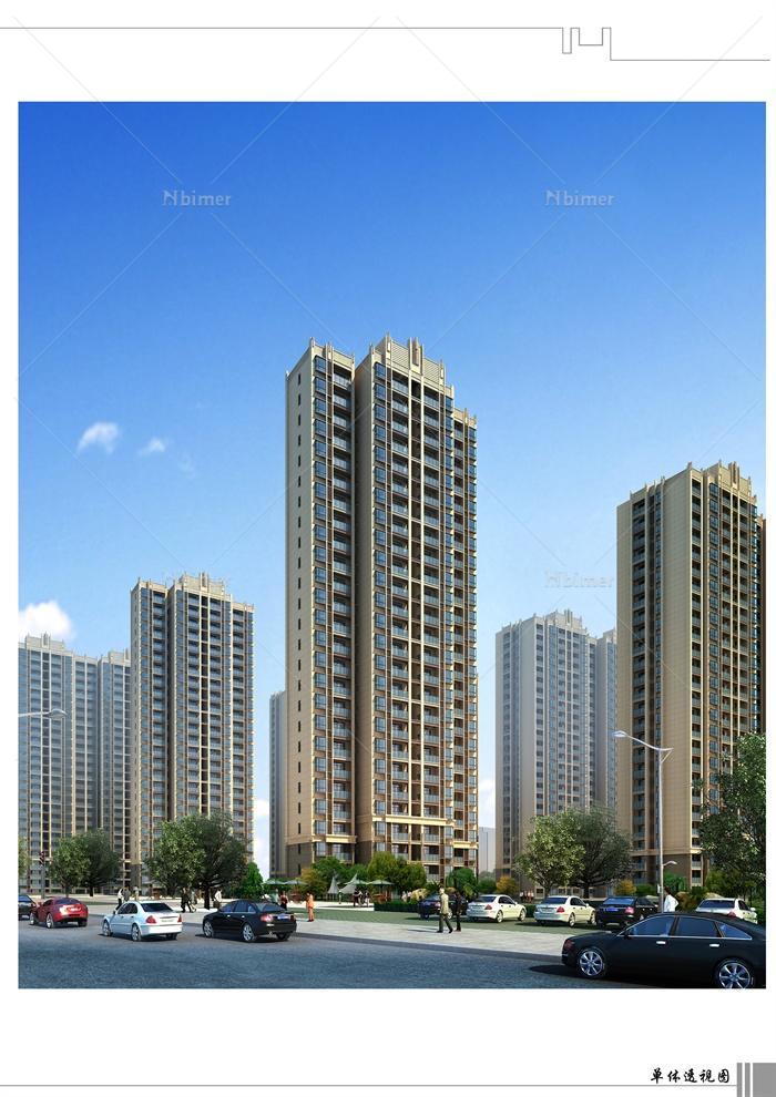 某现代风格高层住宅小区景观规划jpg、su模型及c