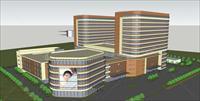 某地医院建筑设计方案su精致模型