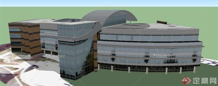 某通信公司工程中心建筑设计SU模型