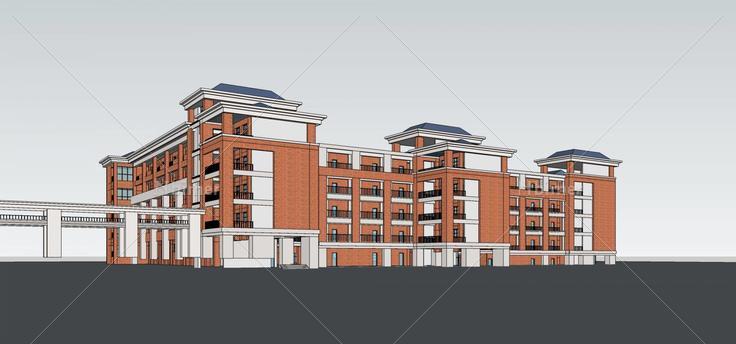 教学楼(73032)su模型下载