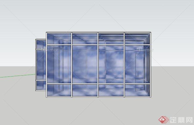 某玻璃阳光房SU模型