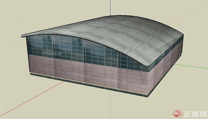 波士顿TD北岸花园球场建筑设计SU模型