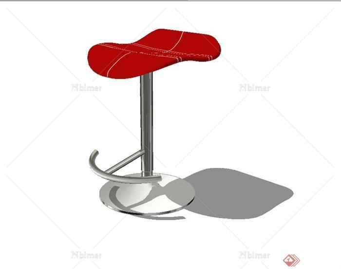 现代简约风格升降坐凳设计su模型