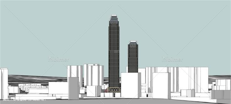 一超高层综合体投标（高端大气上档次）su模型