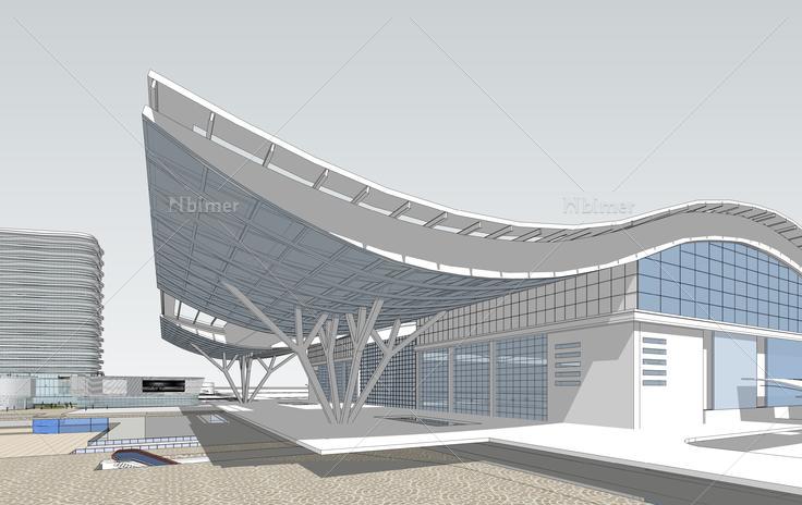 站前西广场商业综合体设计sketchup模型