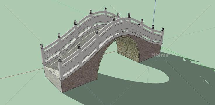 石拱桥经典(140581)su模型下载