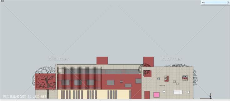 天府世家北侧幼儿园 中标方案su模型