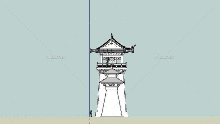 汉阙门楼(87495)su模型下载