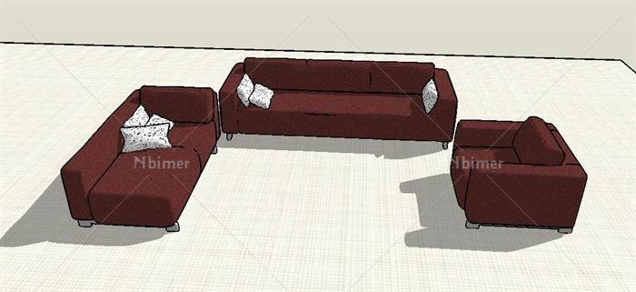6种不同的室内坐具设计su模型[原创]