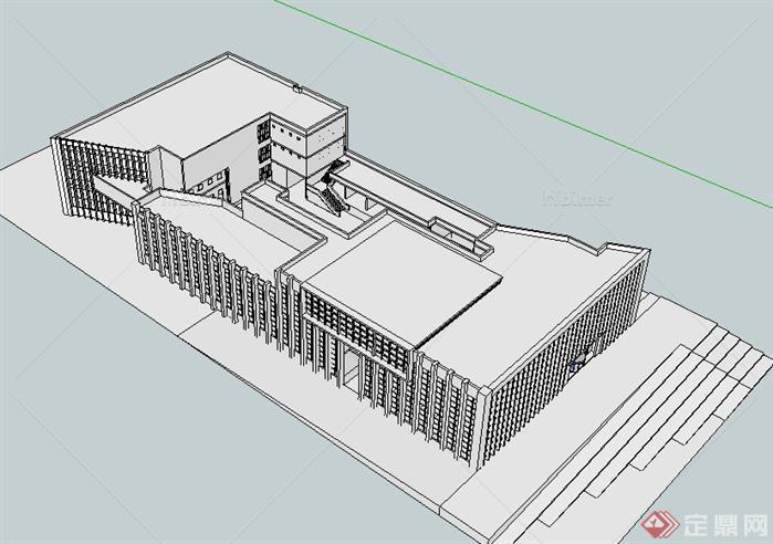 某大型博物馆建筑设计SU模型