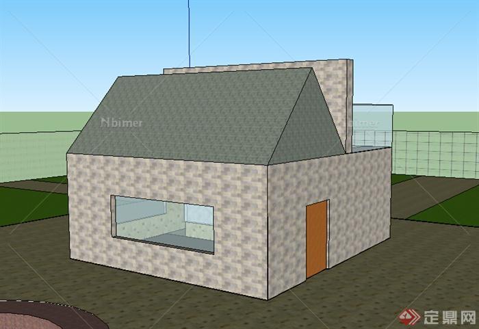 某小型居住民宅设计SU模型参考
