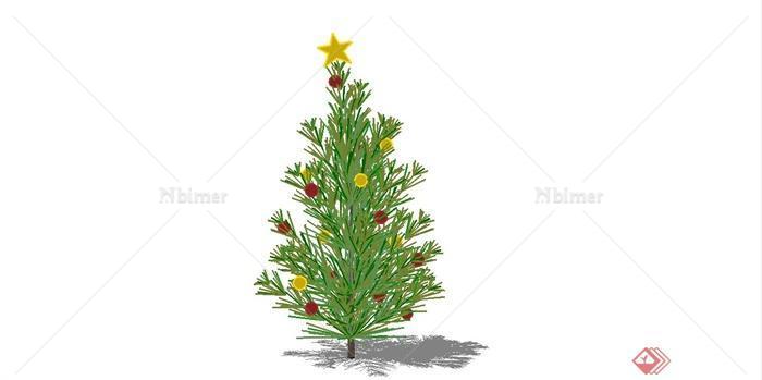 细致圣诞树设计SU模型[原创]
