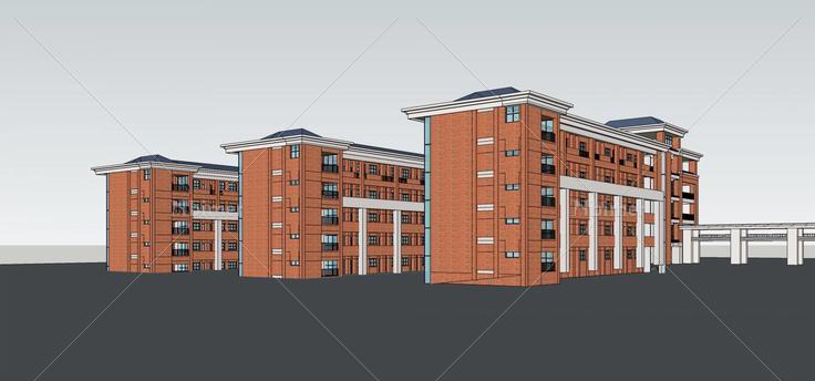 教学楼(73032)su模型下载