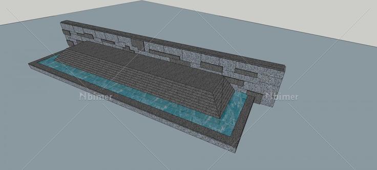 水景墙(77639)su模型下载