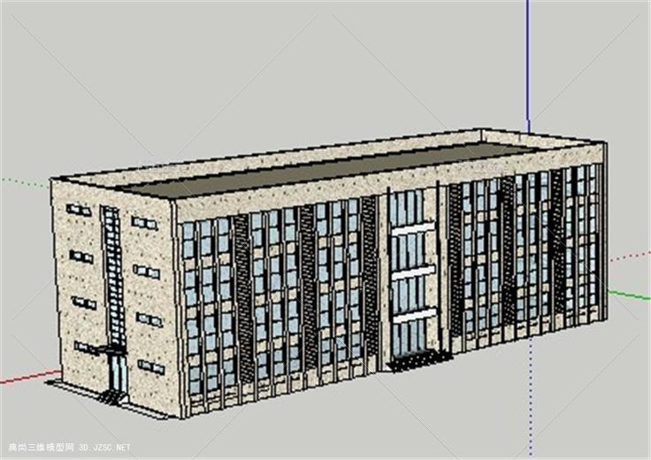 办公楼 低层办公楼su模型