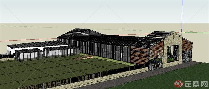 某农业养殖建筑设计SU模型