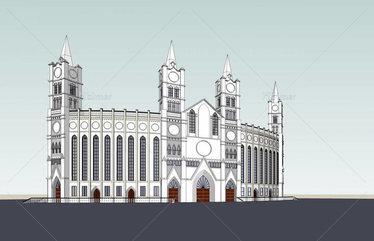 教堂(51423)su模型下载