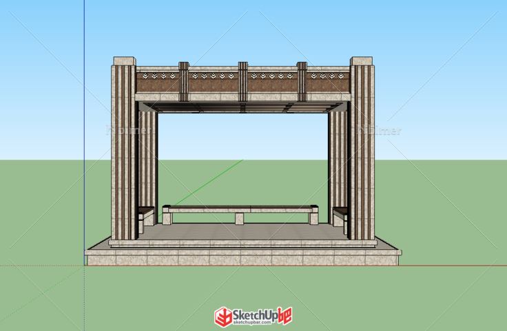 现代风格景观亭