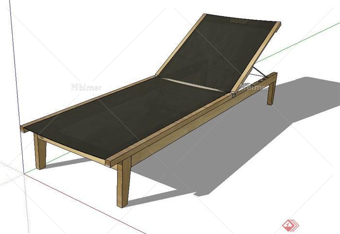 一把太阳椅设计的SU模型