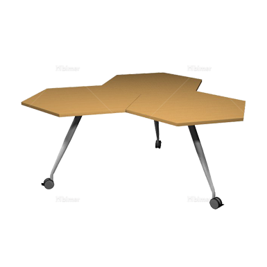 Kinnarps Work tables系列异形办公桌