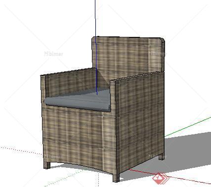 设计素材之现代风格座椅设计su模型4