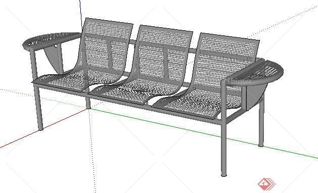园林景观之现代座椅设计su模型30