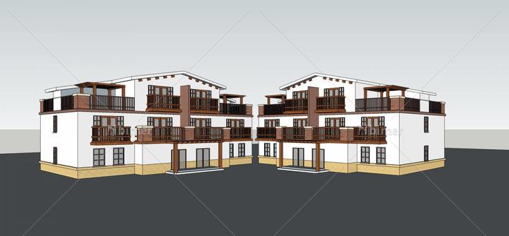 巢湖中式别墅模型与cad2014.4.18(82704)su模型下