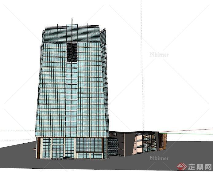 某现代金融股份有限公司办公建筑设计SU模型