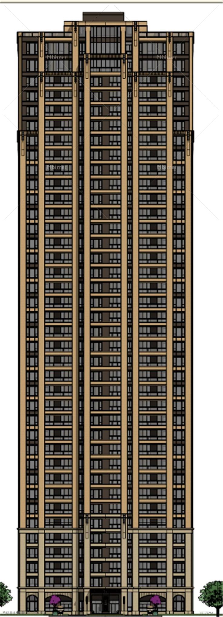 ardeco高层住宅模型603su模型