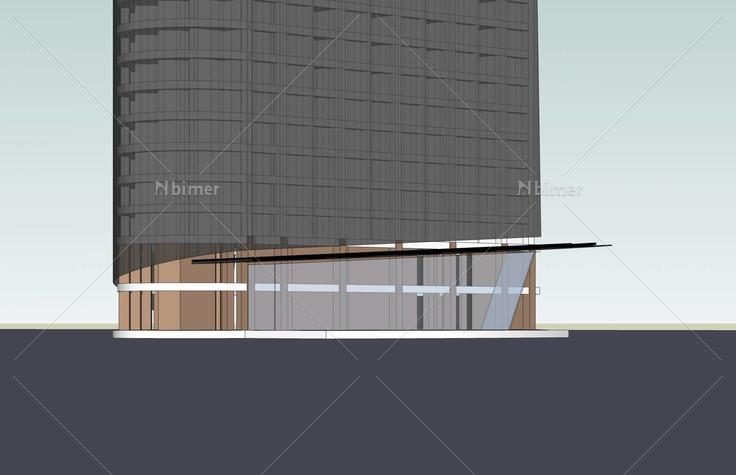 现代高层办公楼(38964)su模型下载