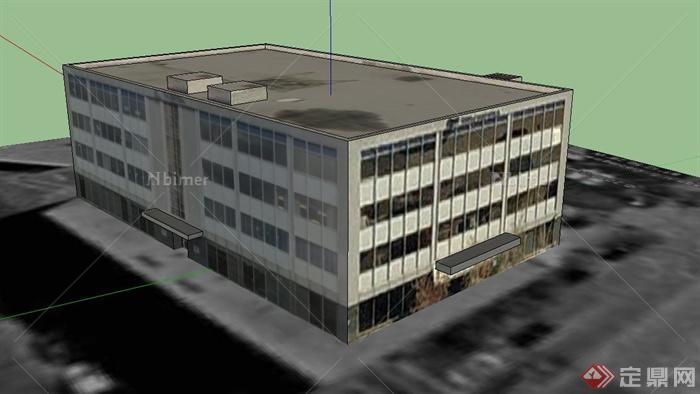 某银行大楼建筑设计SU模型