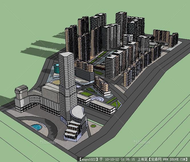某城市住宅总规SKP模型