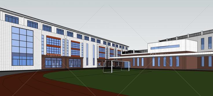 学校--小学(78482)su模型下载