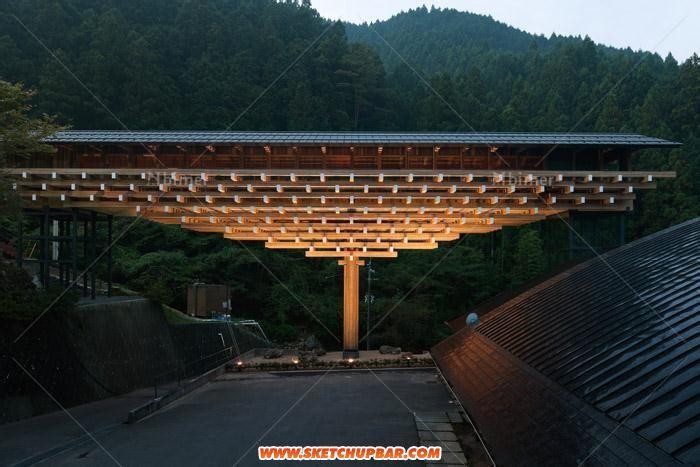 隈研吾 ——Yusuhara Wooden Bridge Museum 模型