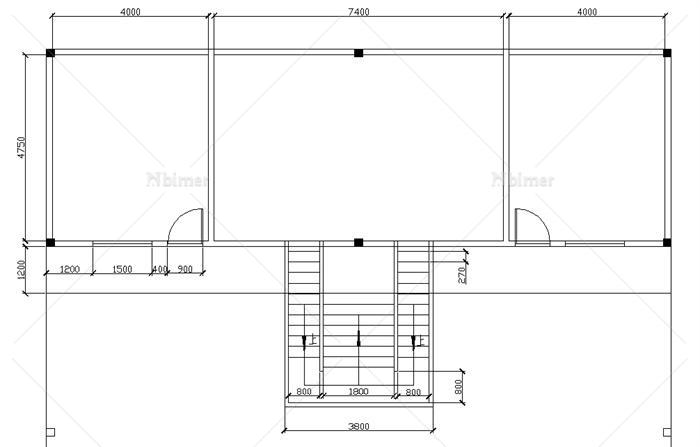 现代中式风格小木屋建筑设计su模型