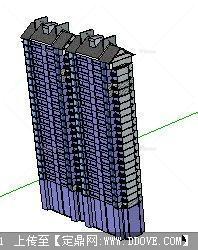 住宅楼单体sketchup模型