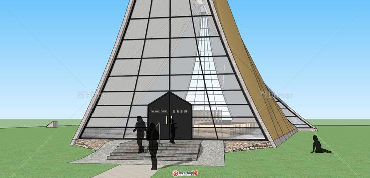 贝律铭台中东海大学 路斯义教堂 模型