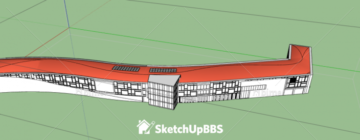 现代建筑设计方案带SketchUp模型下载分享