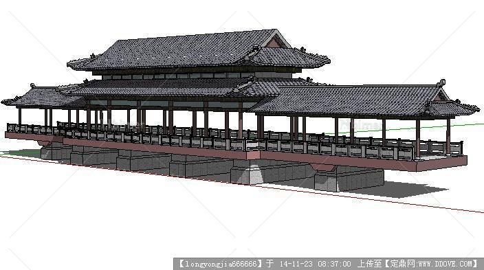 SketchUp  古建  模型 02