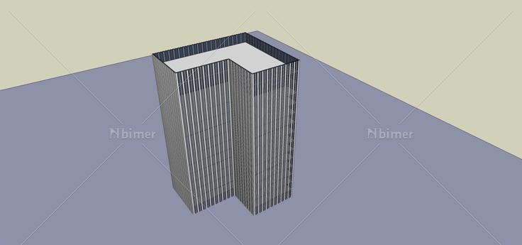 现代高层办公楼(69965)su模型下载