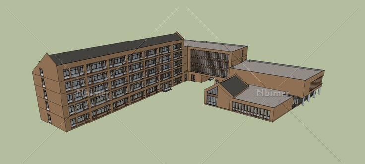 学校--小学(73617)su模型下载