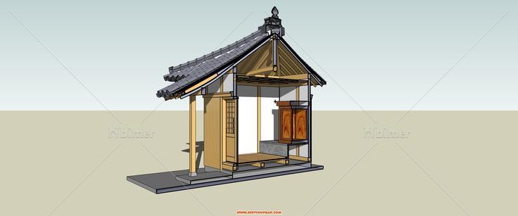 分享一个神龛小庙的模型