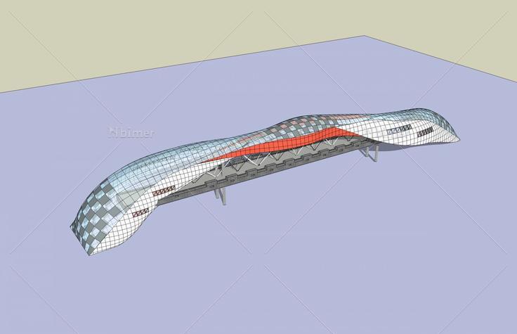 人行天桥(44795)su模型下载