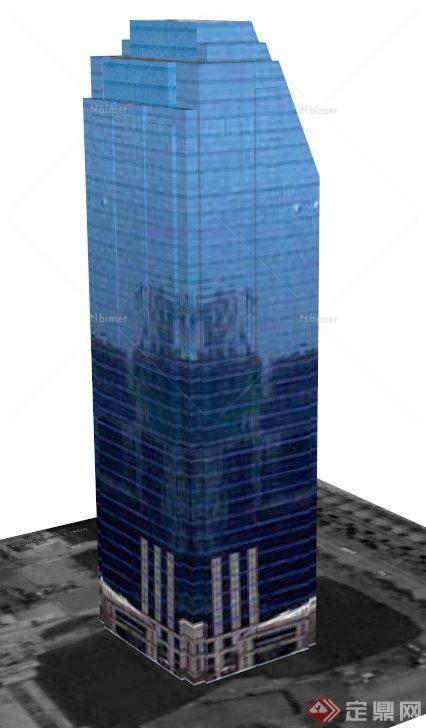 某现代综合大楼建筑设计SU模型