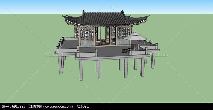 中式古建亭