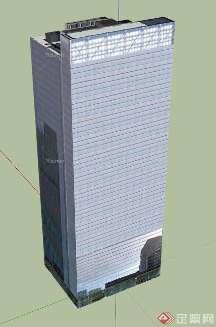某高层办公大厦建筑设计SU模型